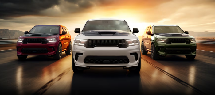 Three 2026 Dodge Durango SRTs