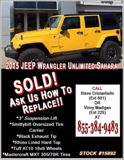 2015 wrangler unlimited sahara banner is displayed here