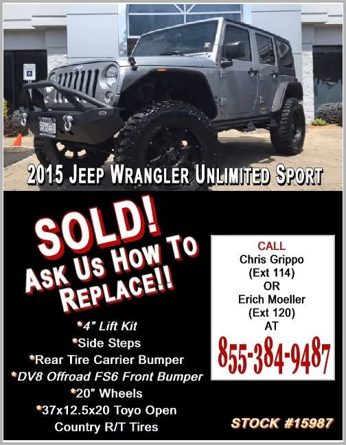 2015 wrangler unlimited sport banner.
